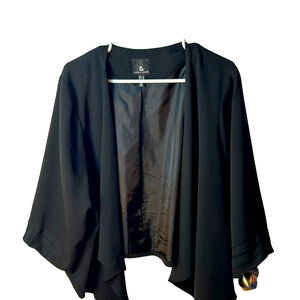 Love & Legend black open draped, blazer style 422267 Size 3X